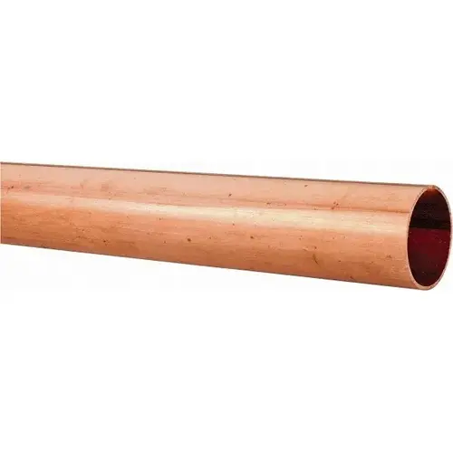 2 ft Long, 1-1/8" OD x 1" ID, Grade C12200 Copper Water (M) Tube 2 ft Long, 1-1/8" OD x 1" ID, Grade C12200 Copper Water (M) Tube