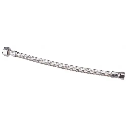 1/2" FIP Inlet, 7/8" Ballcock Outlet, Brass Flexible Connector