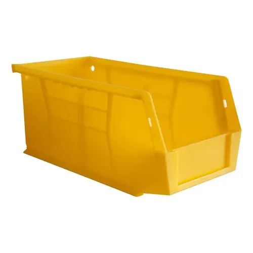 Plastic Hang & Stack Bin: Yellow Plastic Hang & Stack Bin: Yellow