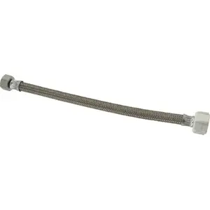 BrassCraft B8-12DL F 1/2" FIP Inlet, 7/8" Ballcock Outlet, Brass Flexible Connector