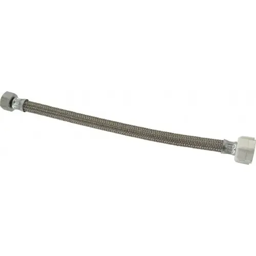 1/2" FIP Inlet, 7/8" Ballcock Outlet, Brass Flexible Connector