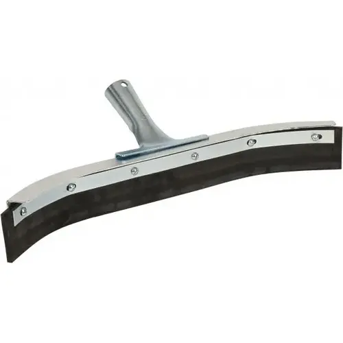 Squeegee: 18" Blade Width, Rubber Blade, Tapered Handle Connection