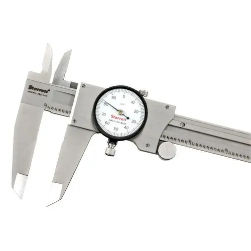 Caliper Dial Slide Caliper: Use with Starrett 120A, Includes Stop Pad Only Black