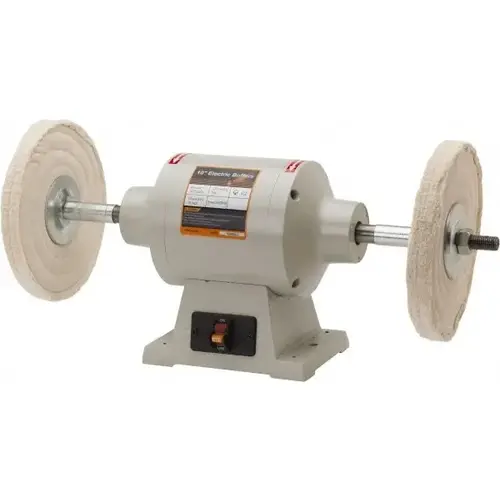 Buffer: 10" Wheel Dia, 1 hp, 120V, 1 Phase
