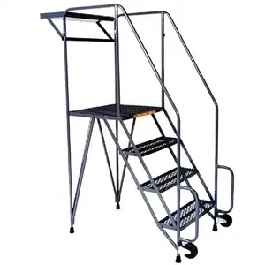 Ballymore HL-5NS-X Steel Tilt & Roll Rolling Ladder: 5 Step
