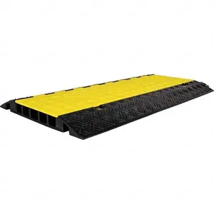 Powerhouse PWR.5CHAN.MD Floor Cable Cover: Polyethylene, 5 Channels, 1-1/4" Max Cable Dia