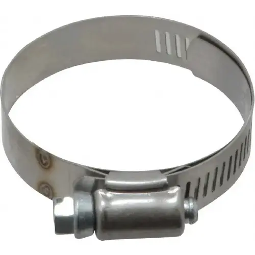 Worm Gear Clamp: SAE 28, 1-5/16 to 2-1/4" Dia, Stainless Steel Band