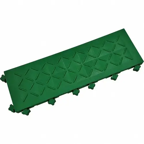 Anti-Fatigue Modular Tile Mat: Dry Environment, 6" Length, 18" Wide, 1" Thick, Green