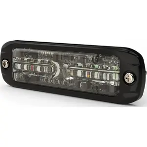 Ecco ED3802AW Emergency Light Assemblies; Light Assembly Type: LED Warning Light ; Voltage: Multi-Voltage ; Mount Type: Flush; Permanent; Surface ; Power Source: 12-24V DC ; Overall Height: 1in ; Standards: SAE Class 1; CAT13