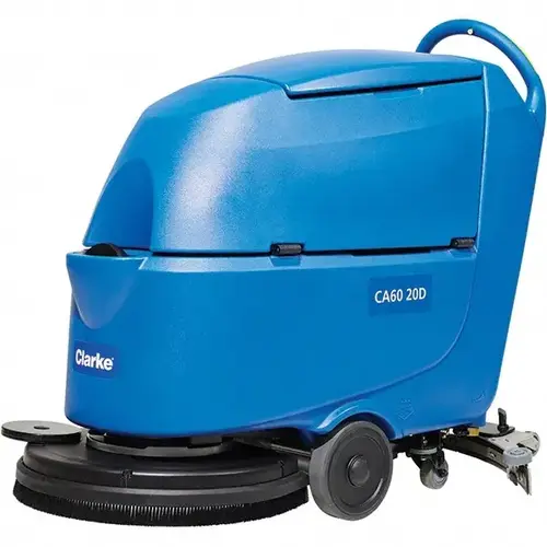 Floor Scrubber & Walk Behind: Battery, 20" Cleaning Width, 0.6 hp, 150 RPM