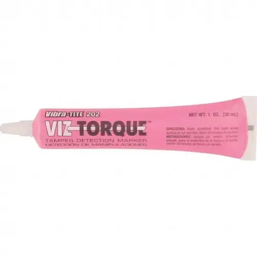Visual Vibratory Indicator Marker: Pink, Tamperproof, Squeeze Tube Point