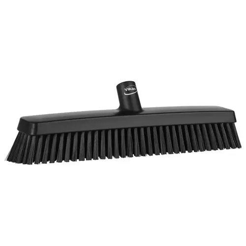 Push Brooms; Handle Connection Type: European Threaded ; Type: Push Broom ; Brush Width: 3.1in ; Bristle Material: Polyester ; Block Material: Polypropylene ; Bristle Length (Inch): 2-2/5