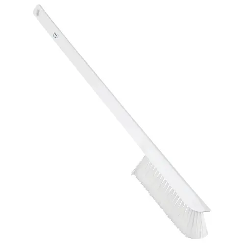 Counter & Dust Brushes; Type: Dust Brush; Bristle Material: Polyester; Head Length (Inch): 6.0; Bristle Firmness: Stiff; FSIS Approved: No; Head Width (Inch): 0.6000; 3/5; Bristle Color: White; Includes Dust Pan: No; Handle Material: Plastic; Handle Lengt
