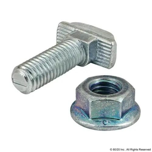 Drop-In T-Slot Stud With Nut: Use With 45 Series Drop-In T-Slot Stud With Nut: Use With 45 Series