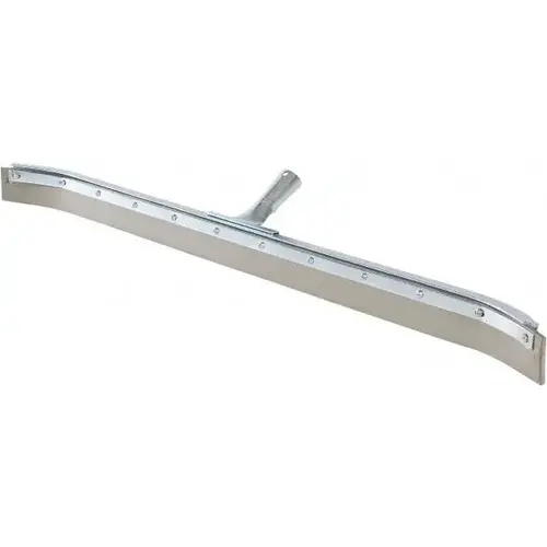 Squeegee: 36" Blade Width, Rubber Blade, Tapered Handle Connection