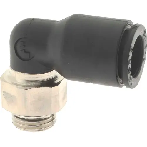 Push-To-Connect Tube Fitting: Male Elbow, 1/8" Thread Push-To-Connect Tube Fitting: Male Elbow, 1/8" Thread