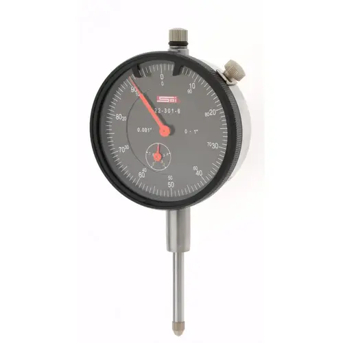 1" Range, 0-100 Dial Reading, 0.001" Graduation Dial Drop Indicator