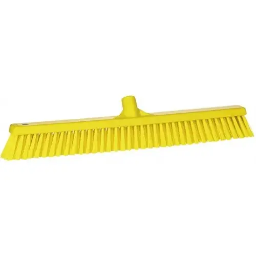 Push Broom: 24" Wide, Polyester Bristle