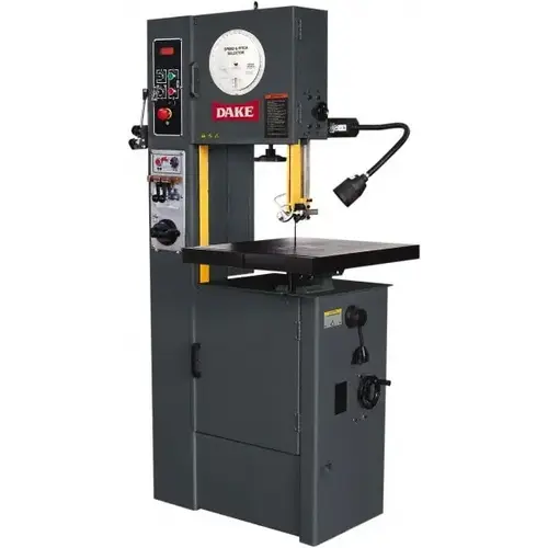 Vertical Bandsaw: 15-1/2" Throat Depth, 10" Height Capacity, Variable Speed Pulley Drive