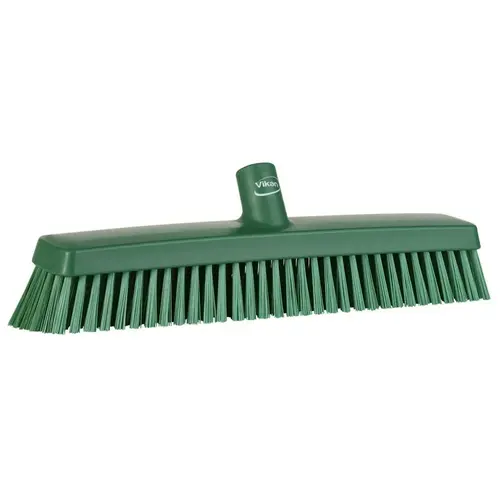 Push Brooms; Handle Connection Type: European Threaded ; Type: Push Broom ; Brush Width: 3.1in ; Bristle Material: Polyester ; Block Material: Polypropylene ; Bristle Length (Inch): 2-2/5