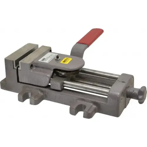 4" Jaw Opening Capacity x 1-3/8" Throat Depth, Horizontal Drill Press Vise