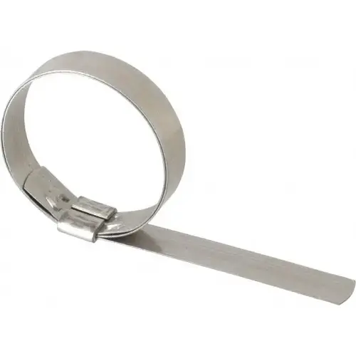 2-1/4" ID, Grade 201, Stainless Steel Preformed J-Type Clamp