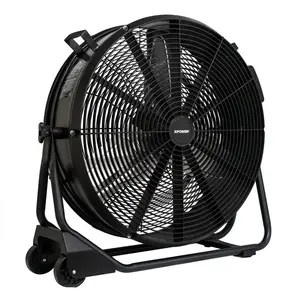 XPower FD-630D Industrial Circulation Fans; Fan Diameter: 24in ; Fan Type: Floor ; Number Of Blades: 3 ; Maximum Rpm: 1200 ; Horsepower: 1/2 ; Amperage: 1.8