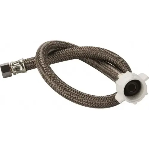 3/8" Compression Inlet, 7/8" Ballcock Outlet, Brass Flexible Connector