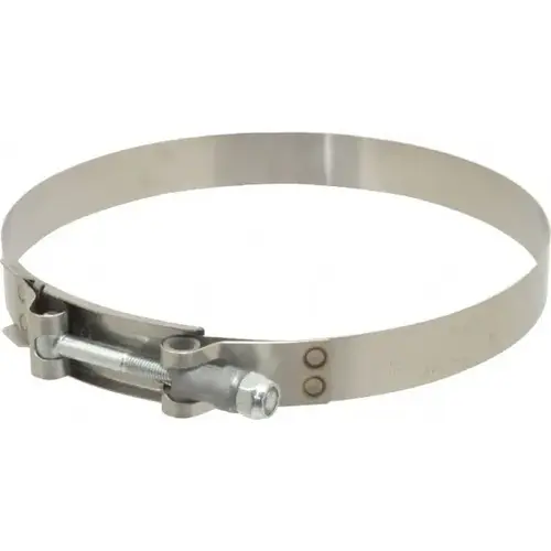 T-Bolt Band Clamp: 6.02 to 6.31" Hose, 3/4" Wide, Stainless Steel T-Bolt Band Clamp: 6.02 to 6.31" Hose, 3/4" Wide, Stainless Steel