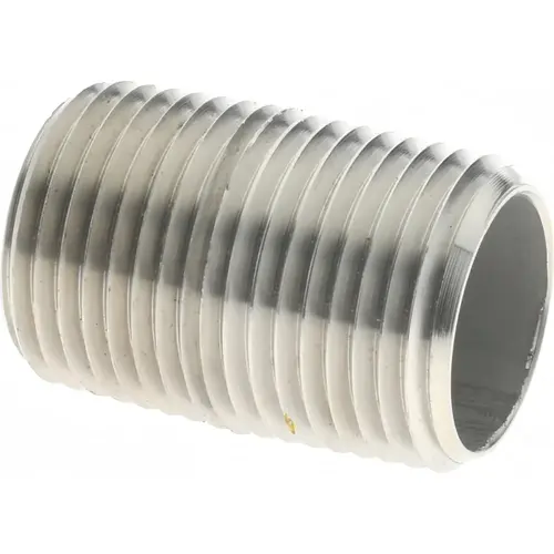Stainless Steel Pipe Nipple: 3/8" Pipe, Grade 316 & 316L