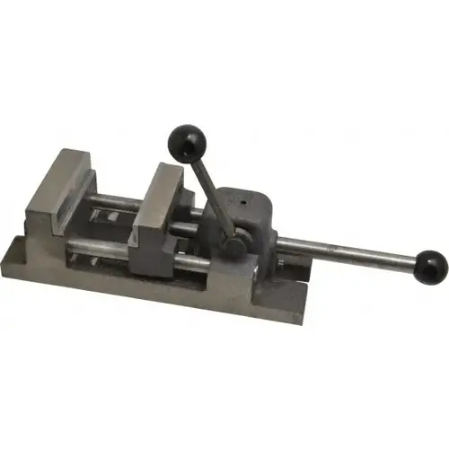 3" Jaw Opening Capacity x 1-1/4" Throat Depth, Horizontal Drill Press Vise