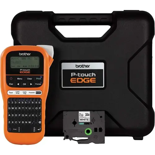 Electronic Label Makers; Power Source: (6) AAA Batteries; 9V DC 1.6A AC Adapter Auto Ranging Power Supply ; Resolution: 180 dpi ; Battery Type: (6) AAA Alkaline ; Length (Decimal Inch - 4 Decimals): 8.0000 ; Number Of Batteries: 6