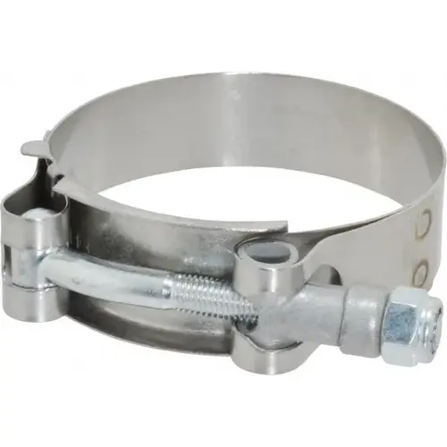 T-Bolt Band Clamp: 2.33 to 2.62" Hose, 3/4" Wide, Stainless Steel T-Bolt Band Clamp: 2.33 to 2.62" Hose, 3/4" Wide, Stainless Steel