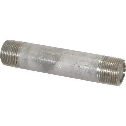 Stainless Steel Pipe Nipple: 1" Pipe, Grade 316 & 316L