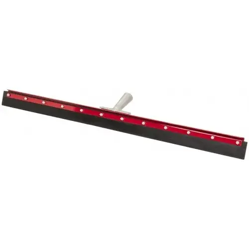 Squeegee: 36" Blade Width, Rubber Blade, Tapered Handle Connection