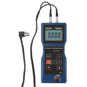 REED Instruments TM-8811 Electronic Thickness Gages; Minimum Measurement (mm): 0.05 in; 1.5 mm; Minimum Measurement (Decimal Inch): 0.05 in; 1.5 mm; Maximum Measurement: 200 mm; 7.9 in; Maximum Measurement (Inch): 200 mm; 7.9 in; Maximum Measurement (mm): 200 mm; 7.9 in; Anvil Ti