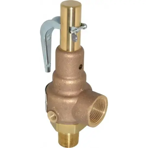 High Pressure Safety Relief Valve: 3/4" Inlet, 339 CFM, 75 Max psi