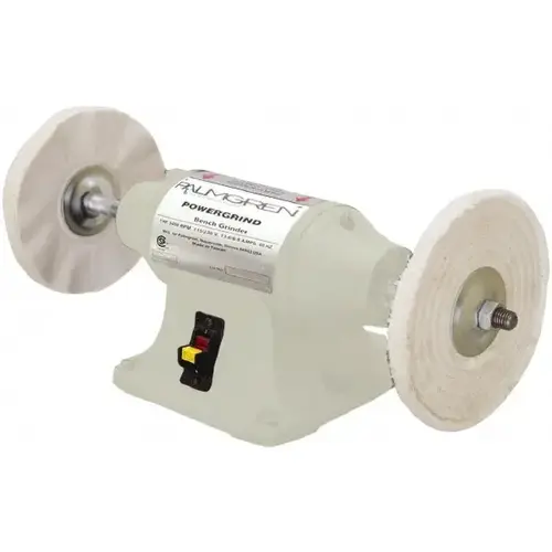 Bench Buffer: 8" Wheel Dia, 5/8" Arbor Hole Dia Bench Buffer: 8" Wheel Dia, 5/8" Arbor Hole Dia