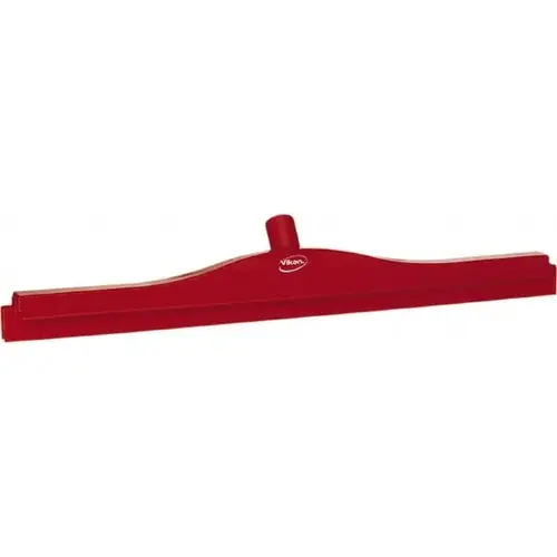 Squeegee: 24" Blade Width, Rubber Blade, Threaded Handle Connection