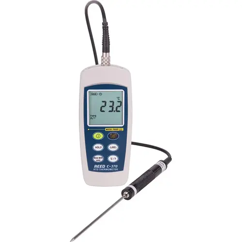 Digital Thermometer & Probe: 572 degree F, RTD Sensor