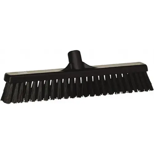 Push Broom: 16" Wide, Polyester Bristle