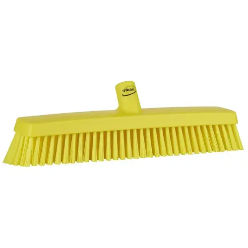Push Brooms; Handle Connection Type: European Threaded ; Type: Push Broom ; Brush Width: 3.1in ; Bristle Material: Polyester ; Block Material: Polypropylene ; Bristle Length (Inch): 2-2/5
