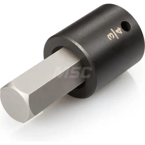 1/2 Inch Drive x 3/4 Inch Hex Impact Bit Socket 1/2 Inch Drive x 3/4 Inch Hex Impact Bit Socket