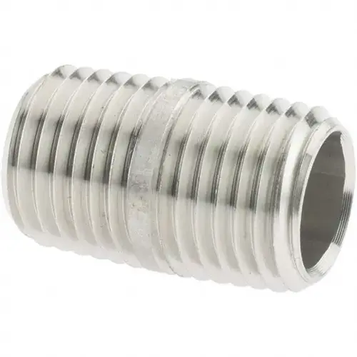 Stainless Steel Pipe Nipple: 1/4" Pipe, Grade 316 & 316L - pack of 4