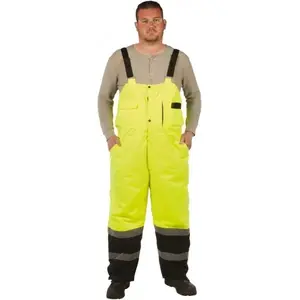 Utility Pro Wear UHV500-M-Y Rain Bib Overalls: Size Medium, Polyester
