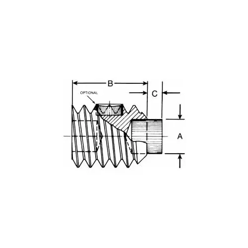 Set Screw: M4 x 8 mm, Soft Tip Point, Alloy Steel, Grade 8 - pack of 5