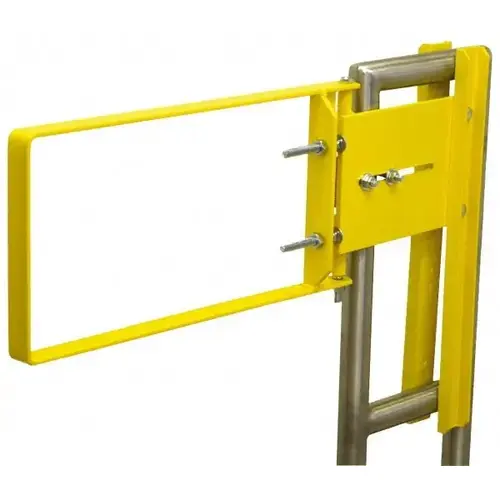 Powder Coated Carbon Steel Self Closing Rail Safety Gate