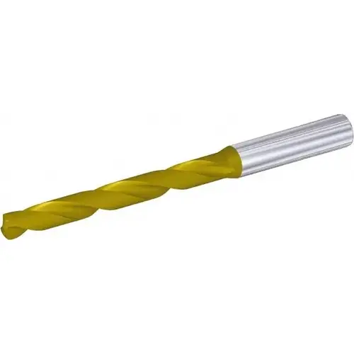 Screw Machine Length Drill Bit: 8.10 mm Dia, 140 deg Point, Solid Carbide TiN