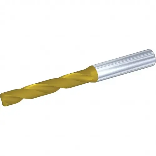 Screw Machine Length Drill Bit: 10.60 mm Dia, 140 deg Point, Solid Carbide TiN