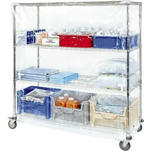 Wire Shelving Cover with Zipper Closure: Use With Wire Shelving Units (WR Series)